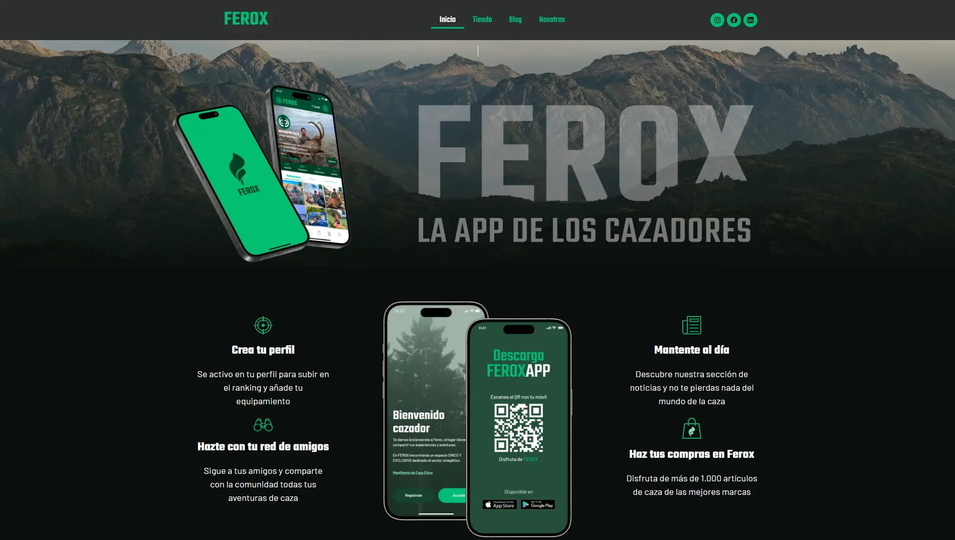 Ferox Landing Page